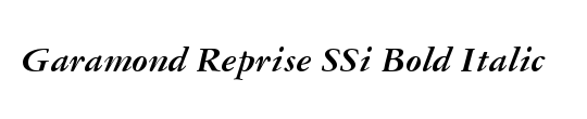 Garamond Reprise SSi