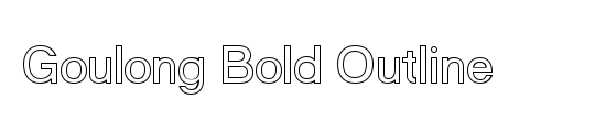 Goulong Bold Outline