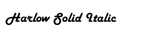 Harlow Solid Italic