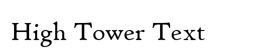 High Tower Text