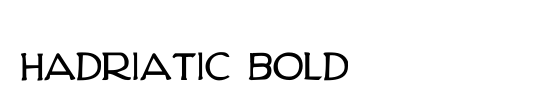 Hadriatic Bold Italic