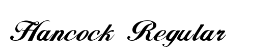 Hancock Script