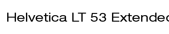 HelveticaNeue LT 43 LightEx