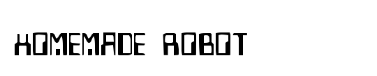 Homemade Robot Italic