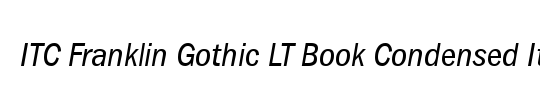 League Gothic Condensed Italic