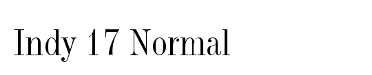 Indy Italic Alt LET