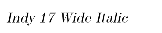 Indy Italic