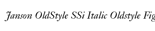 Oldstyle Italic