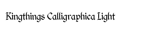 Kingthings Calligraphica