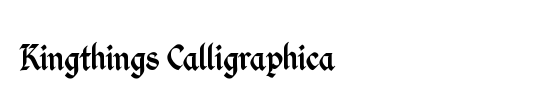 Kingthings Calligraphica Italic