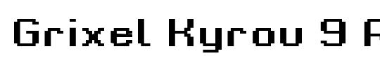 Grixel Kyrou 9 Regular Bold Xtnd