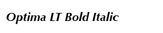 Optima Bold Th Bold