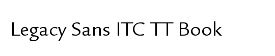 ITC Legacy Sans Std