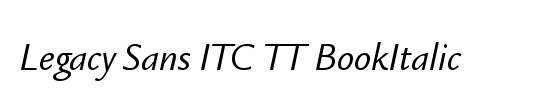 Legacy Serif ITC TT