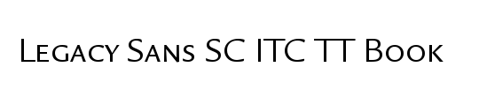 ITC Legacy Sans Std