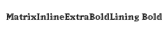 MatrixInlineExtraBoldLining