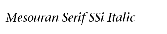 Mesouran Serif SSi