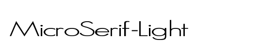 MicroSerif-Light Wd