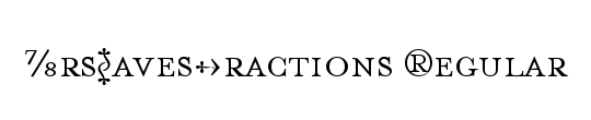 MrsEavesFractions