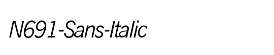 Uni Sans Regular Italic