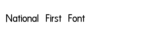 National First Font