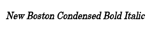 New Boston-Condensed