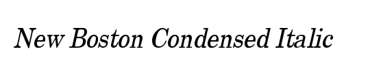 New Boston Condensed