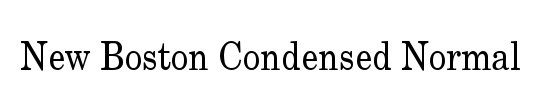 New Boston Condensed