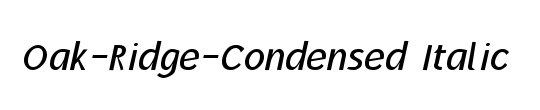 Oak-Ridge-Condensed