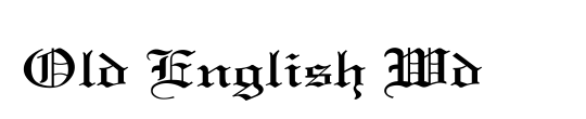 Old English Italic