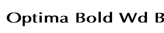 Optima Bold Wd Bold