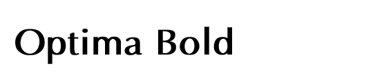 Optima Bold Ex Bold