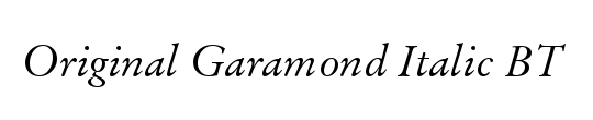 Original Garamond