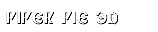 Piper Pie 3D Italic