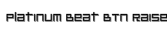 Platinum Beat BTN Raised