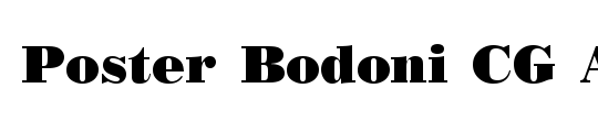 Bodoni MT Poster Compressed