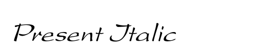 Present Cn Bold Italic