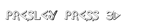 Presley Press Condensed