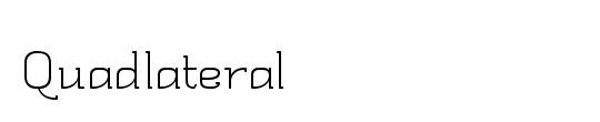 Quadlateral