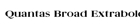 Quantas Broad Extrabold