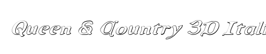 Queen & Country Bold Italic