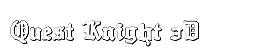 Quest Knight 3D Italic