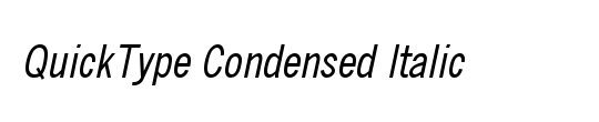 QuickType Condensed