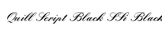 Melanic Black Script