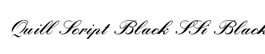 Quill Script Black SSi