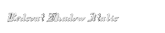 Redcoat Expanded Italic