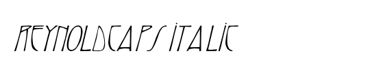 ReynoldCaps italic