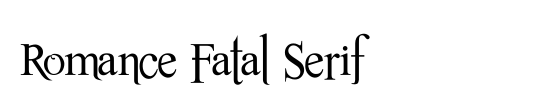 Romance Fatal Serif Std