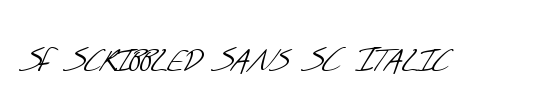 SF Scribbled Sans