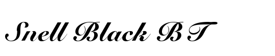 SnellRoundhand BlackScript